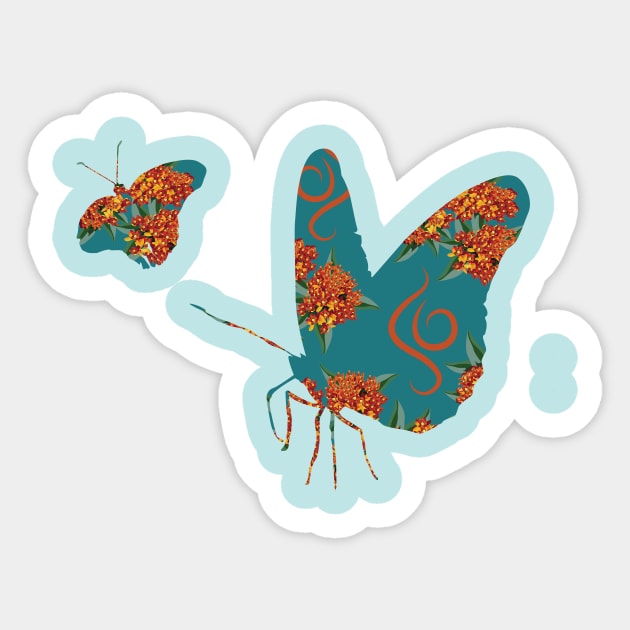 Butterfly Weed Sticker by yasminrose